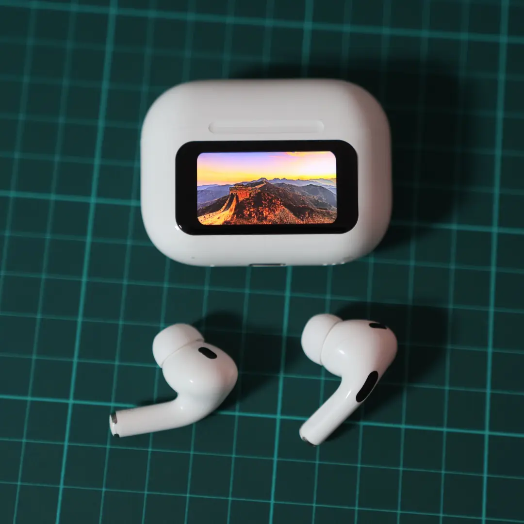 Airpod Pro 2 Generation with Touch Screen Display (White)