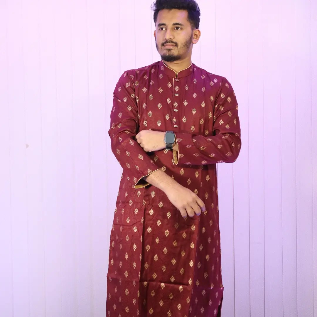 Afsan print Cotton Comfortable Panjabi C1082