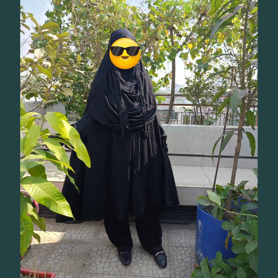 Hajj & Umrah Premum Quality Soft Lilen Khimar Set